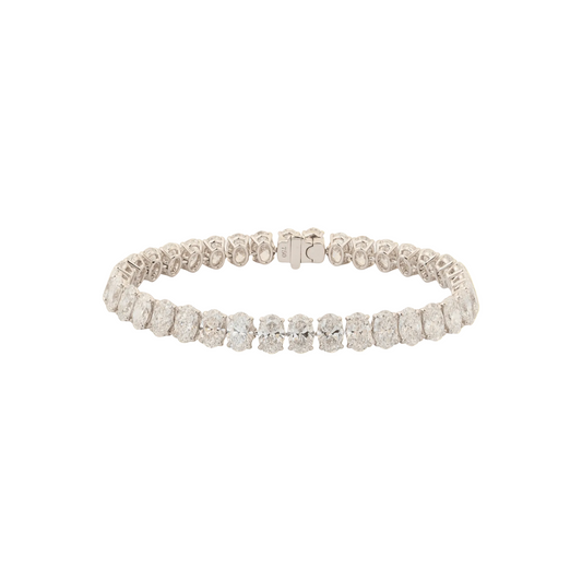 Oval Cut Diamond Bracelet (20 Carats) - ETERNAL JEWEL