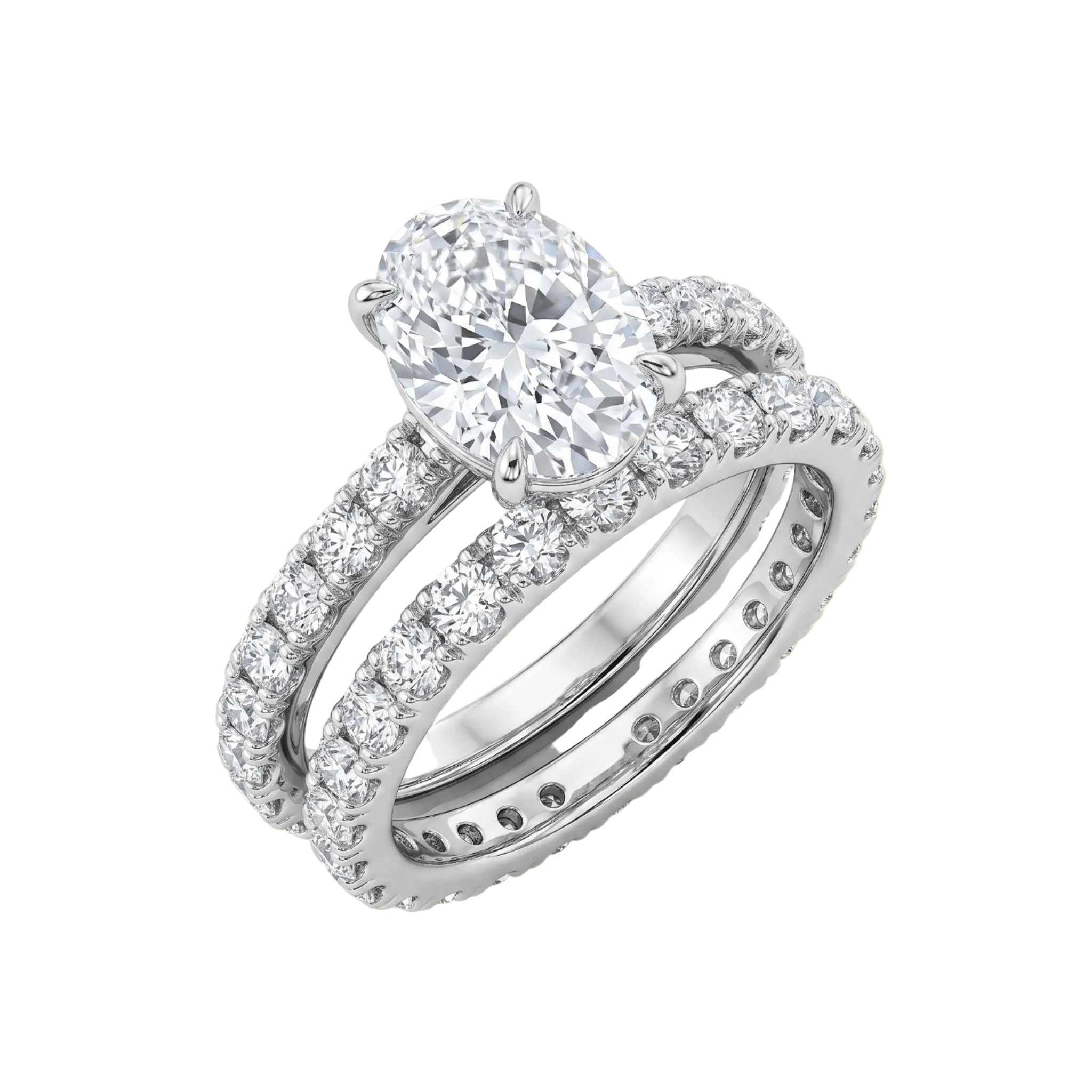 Oval Twin Diamond Ring - ETERNAL JEWEL