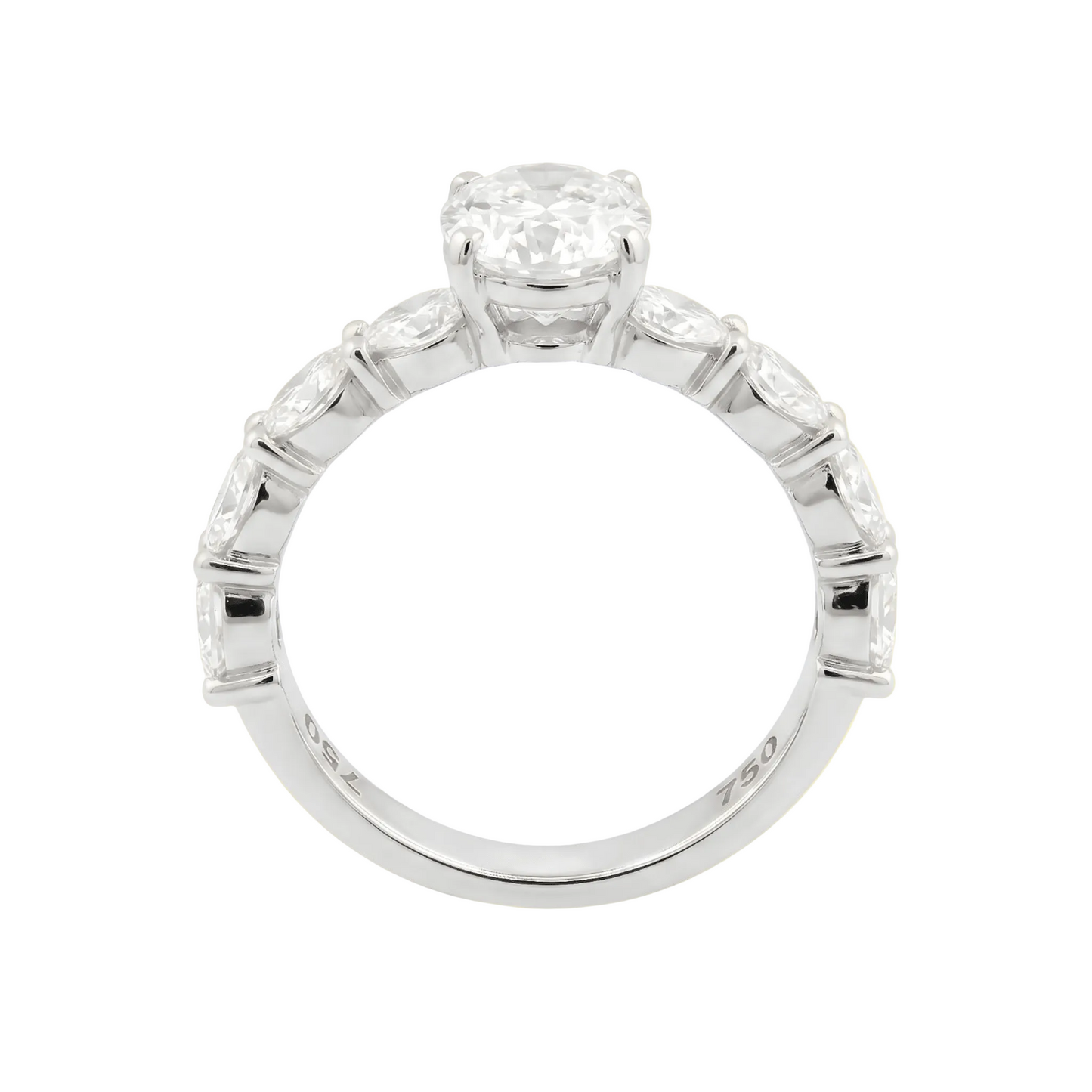 Oval Twin Diamond Ring - ETERNAL JEWEL