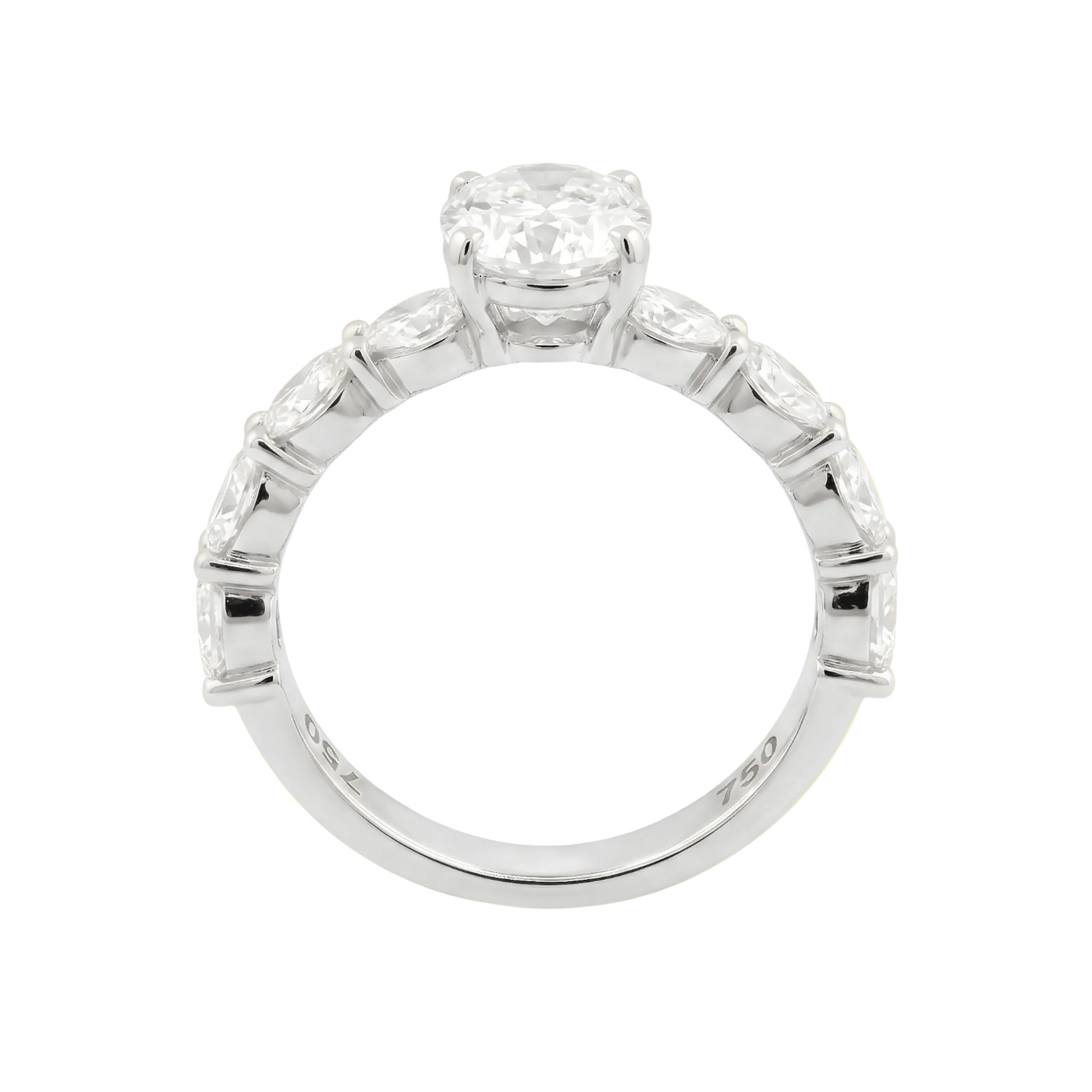 Oval Twin Diamond Ring - ETERNAL JEWEL