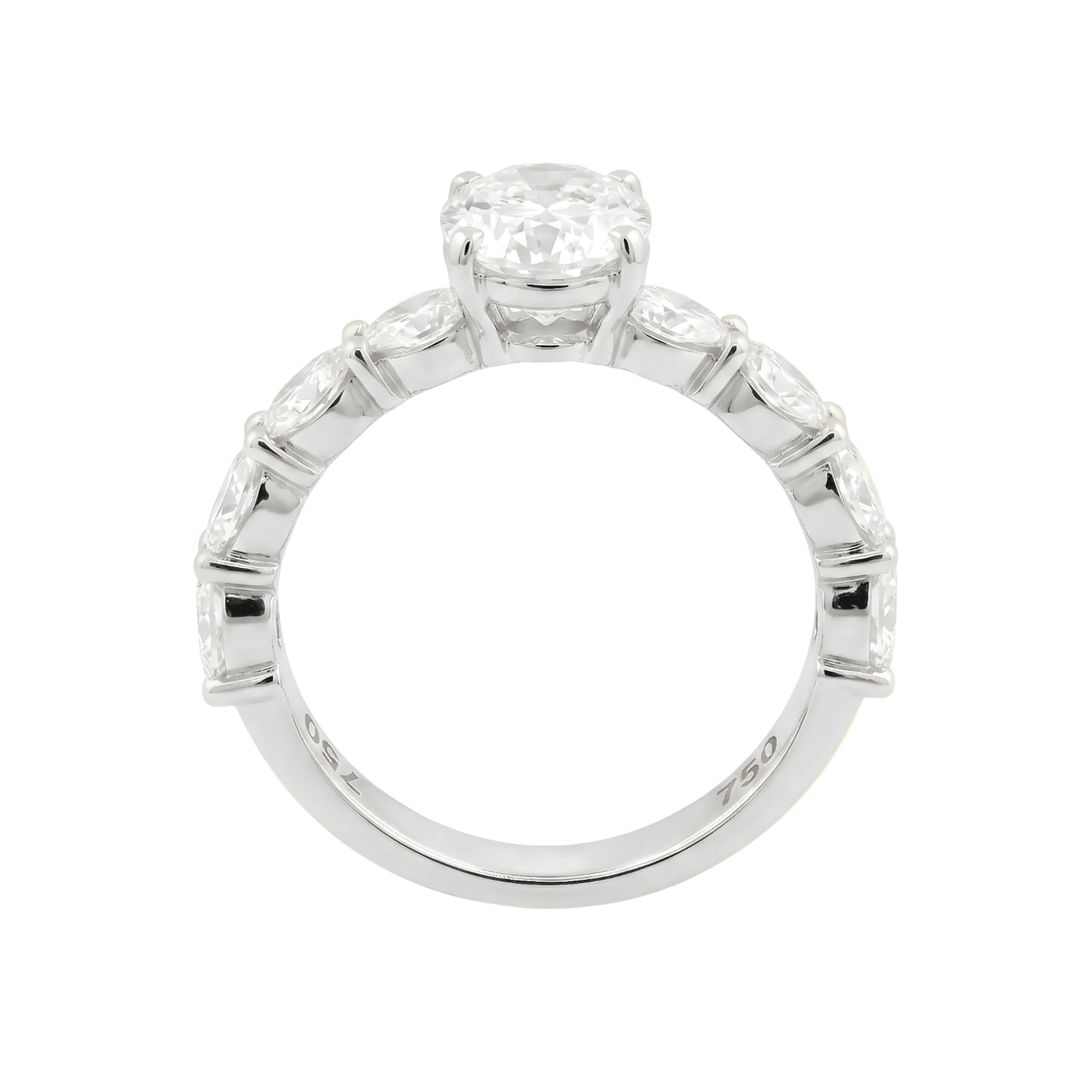 Oval Twin Diamond Ring - ETERNAL JEWEL