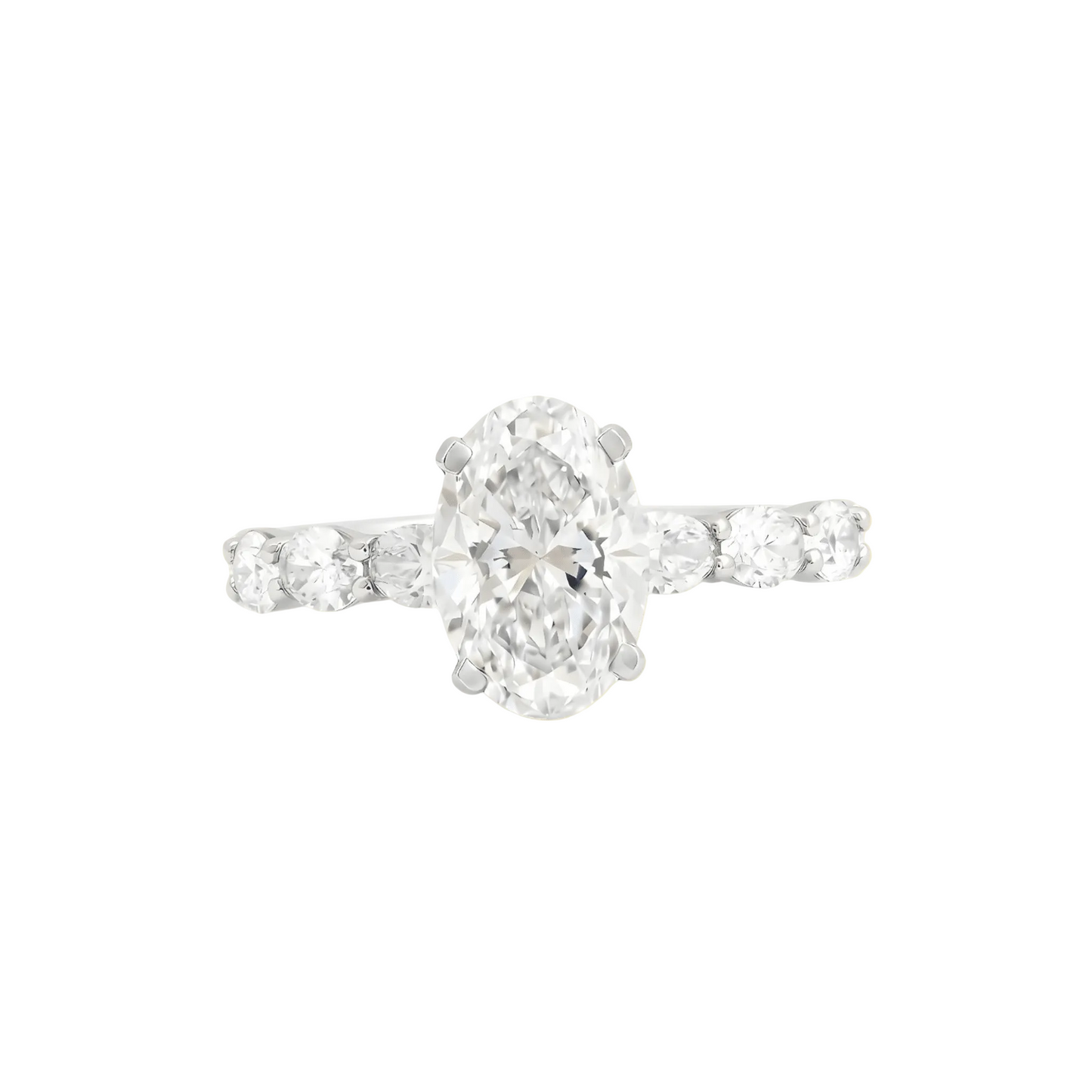 Oval Twin Diamond Ring - ETERNAL JEWEL