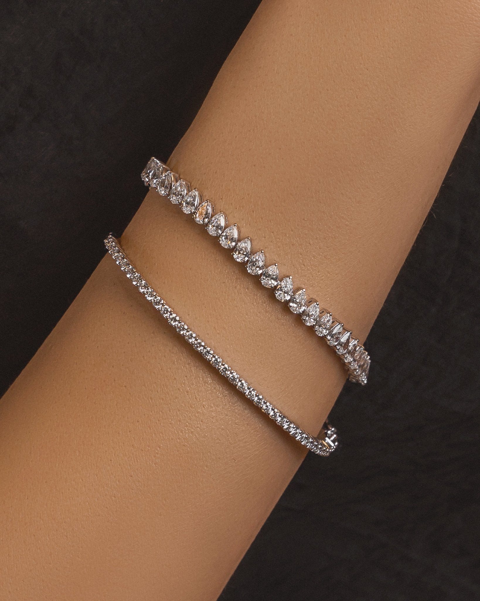 Pear Cut Diamond Bracelet - ETERNAL JEWEL