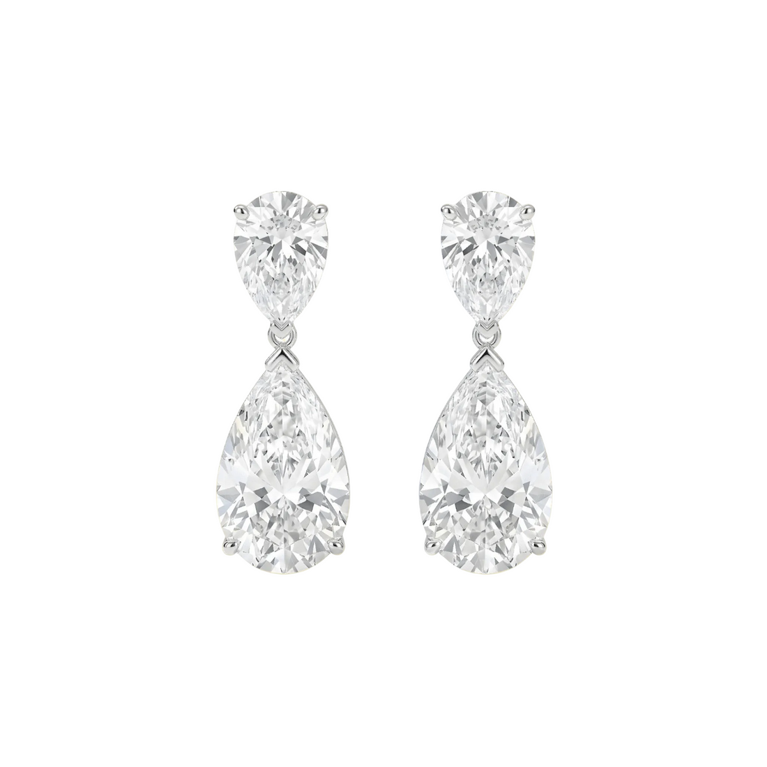 Pear Drop Classic Diamond Earrings - ETERNAL JEWEL
