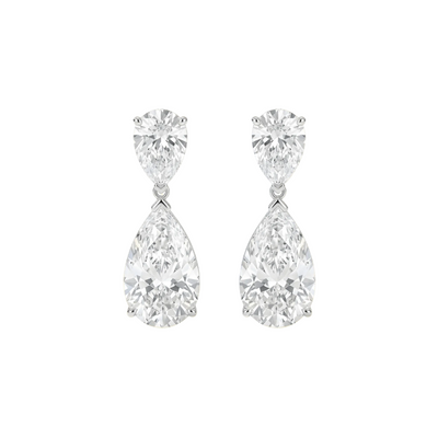 Pear Drop Classic Diamond Earrings - ETERNAL JEWEL