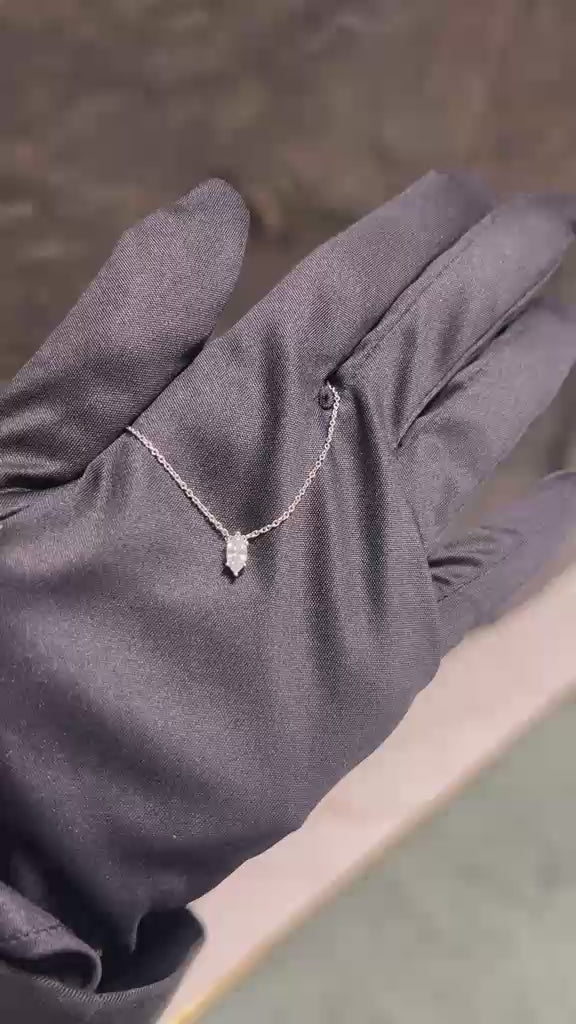 Solitaire Necklace (Marquise Cut)