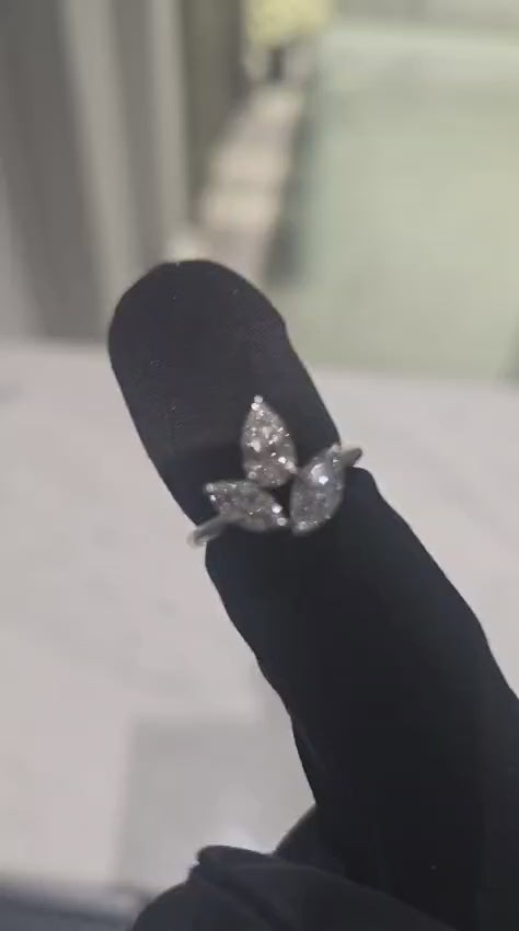 Diamond Ring: 2 Marquise, 1 Pear