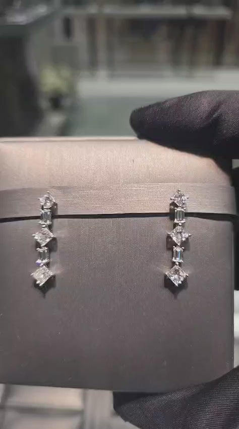 Diamond Drop Earrings