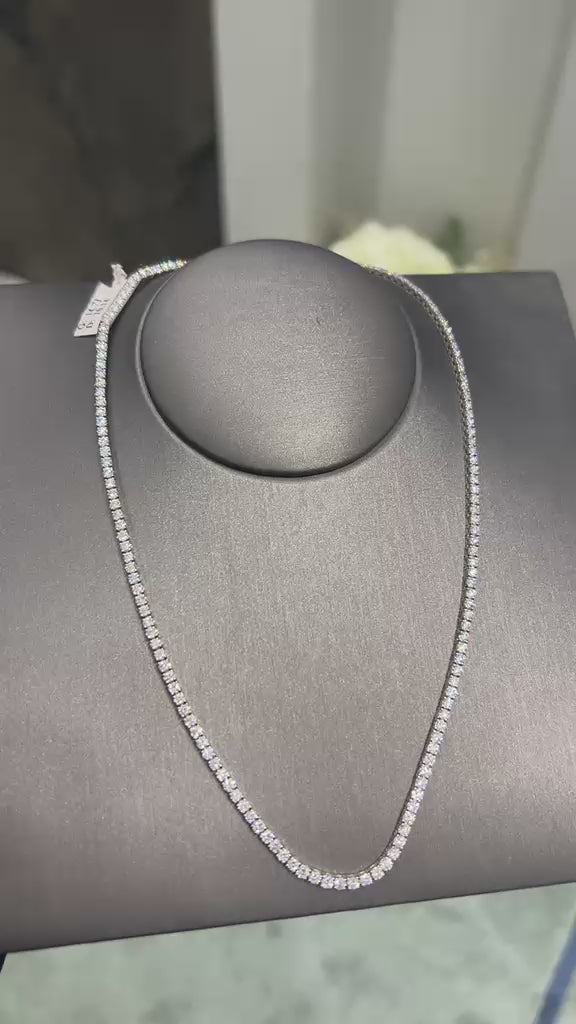 Classic Tennis Necklace ( 10 Carats)