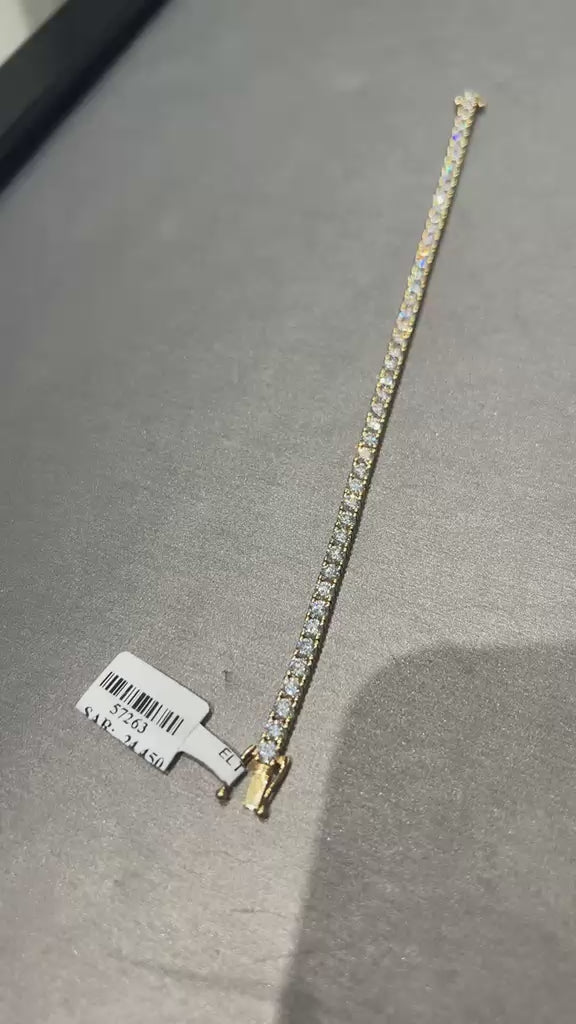 Classic Tennis Bracelet (Yellow Gold)