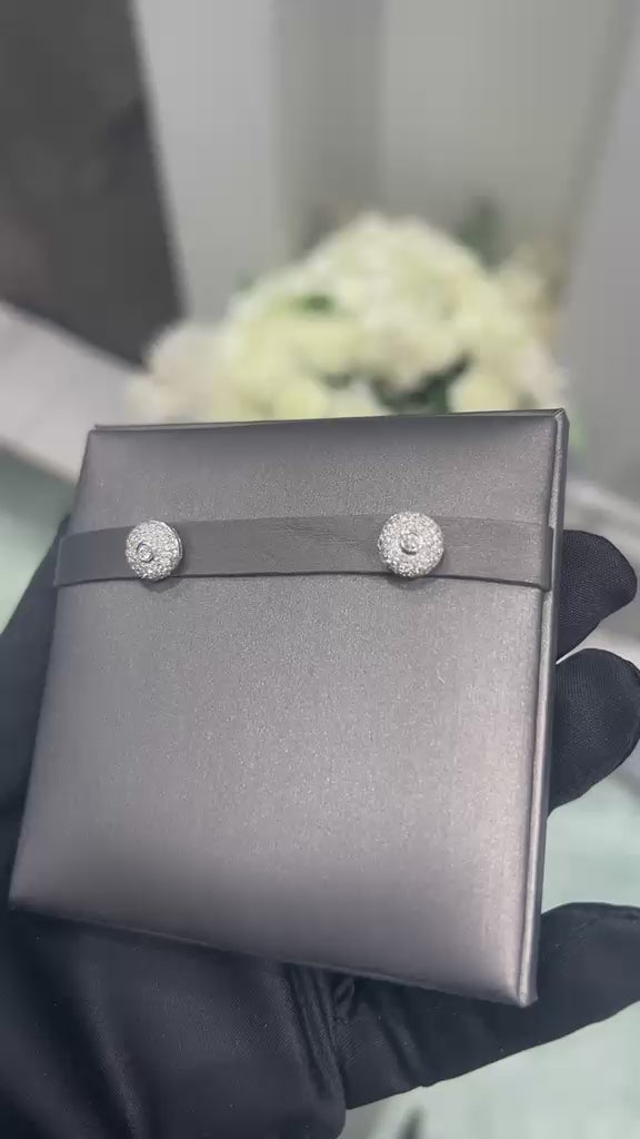 Classic Grainy Diamond Earrings