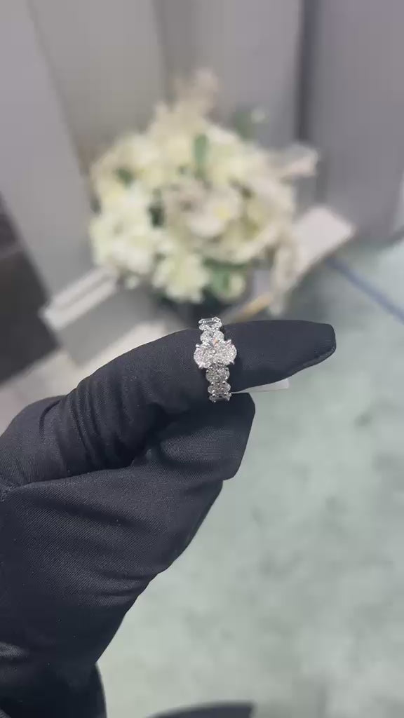 Quintessa Five Stone Oval Diamond Ring
