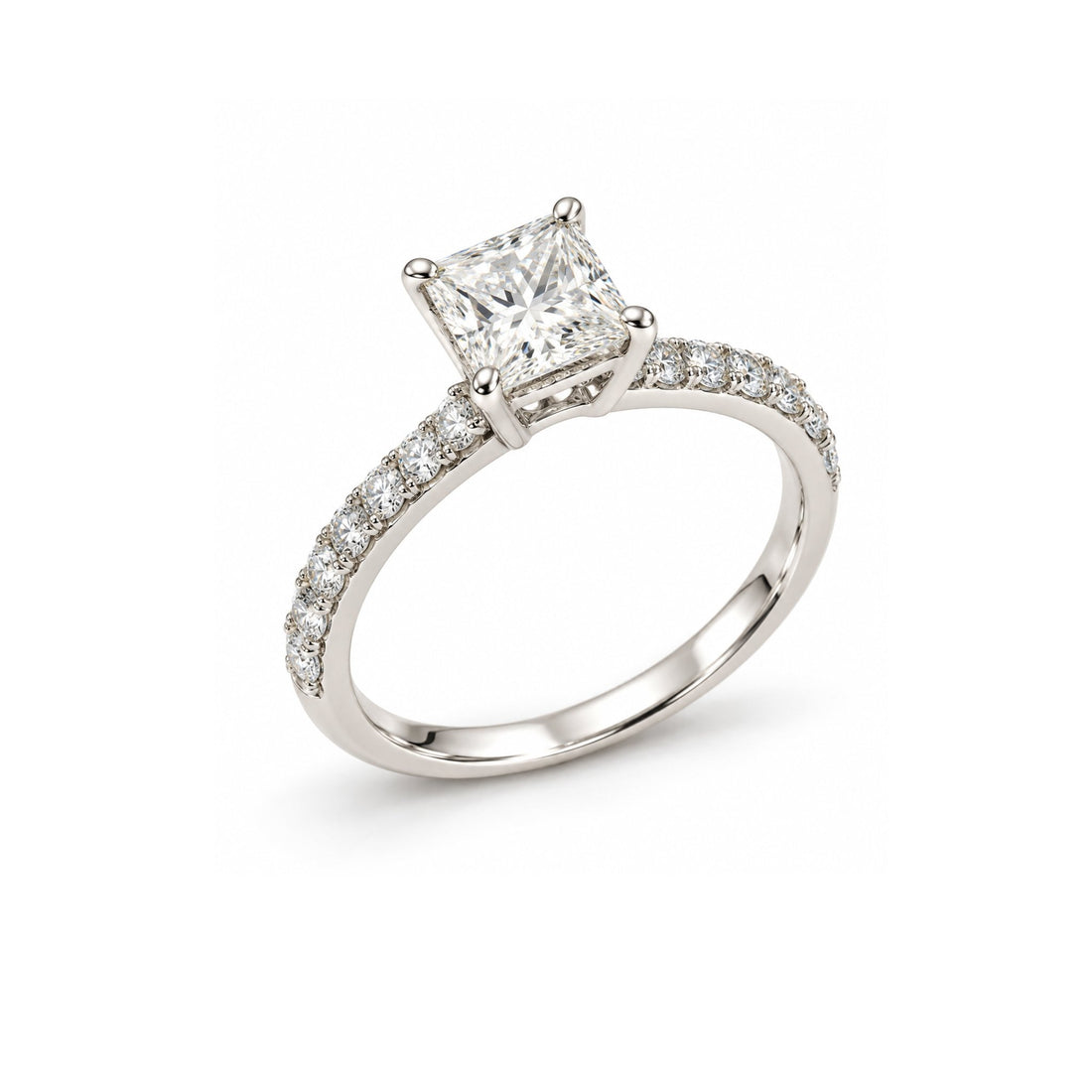 Princess-Cut Diamond Solitaire Ring - ETERNAL JEWEL