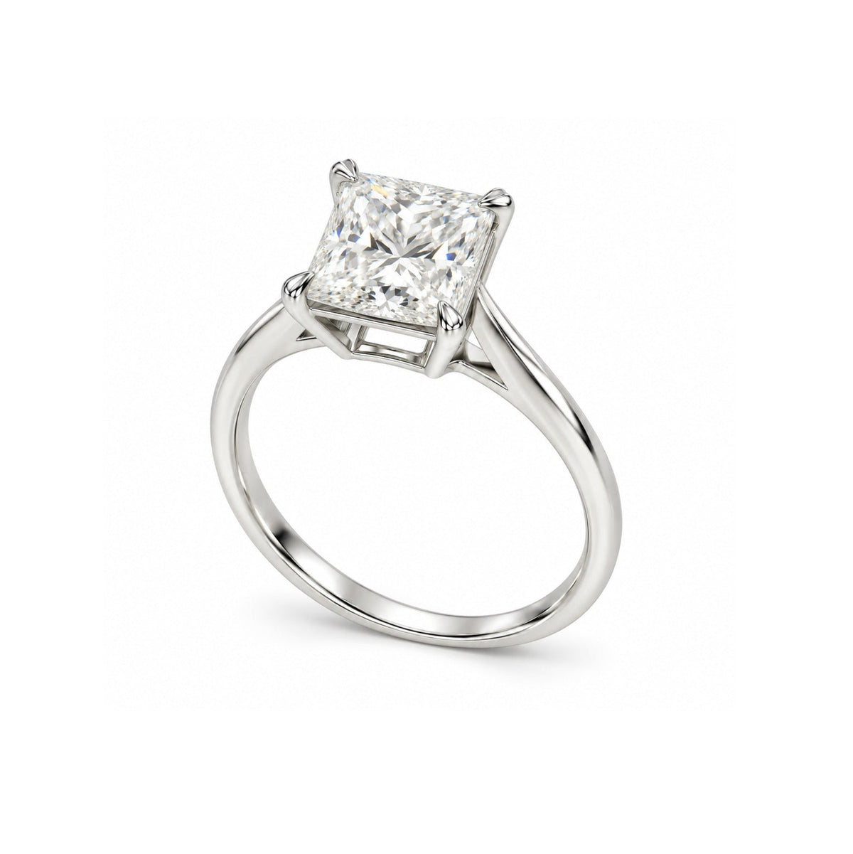 Princess-Cut Diamond Solitaire Ring - ETERNAL JEWEL
