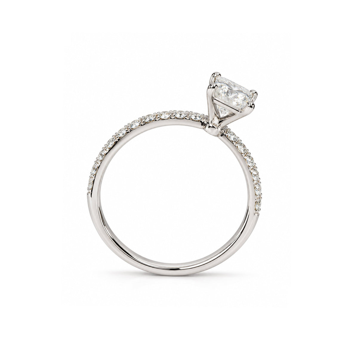Princess-Cut Diamond Solitaire Ring - ETERNAL JEWEL