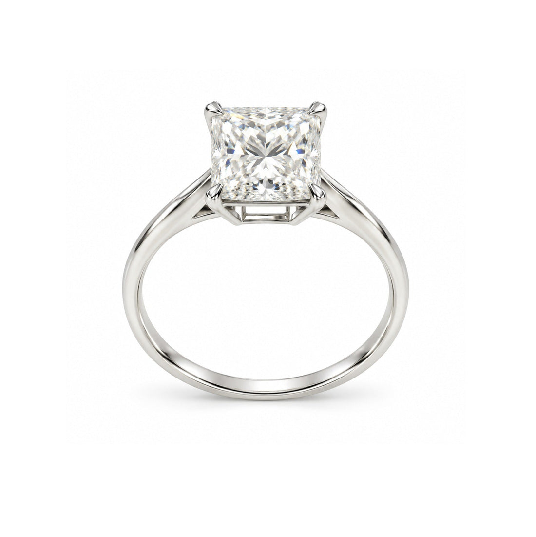 Princess-Cut Diamond Solitaire Ring - ETERNAL JEWEL