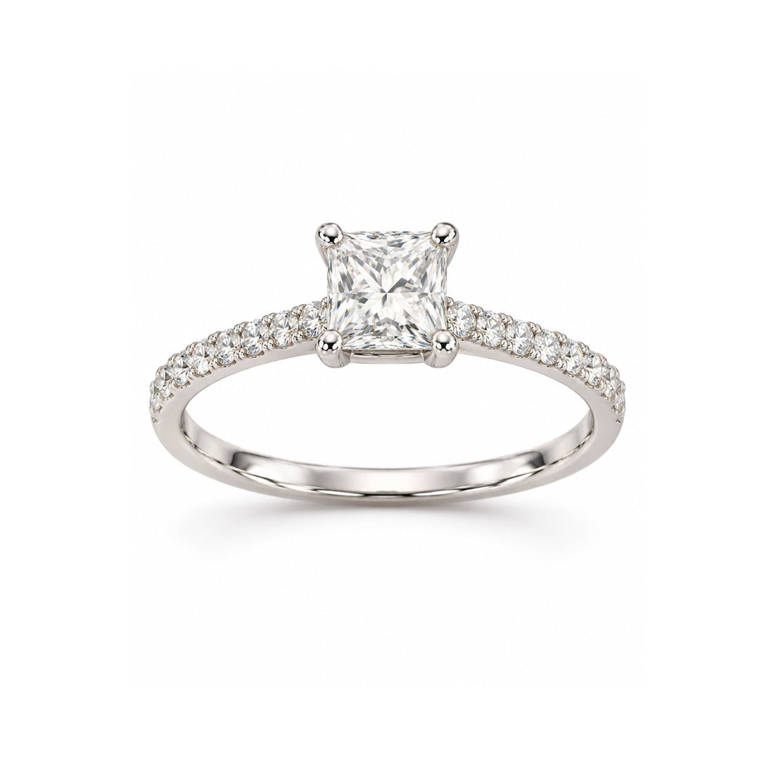Princess-Cut Diamond Solitaire Ring - ETERNAL JEWEL