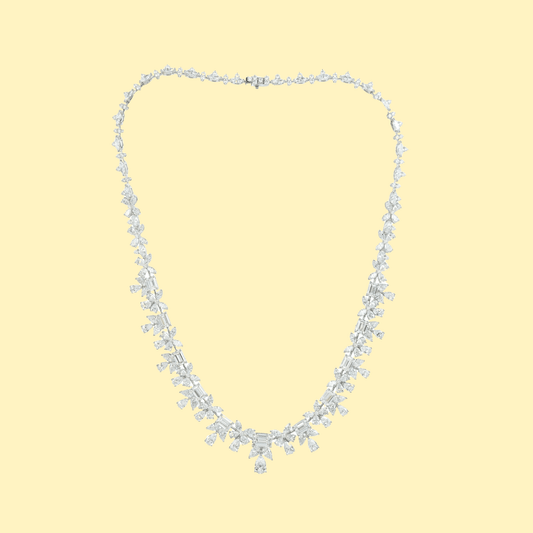 Princess Diamond Necklace (Wedding Gifts - 30 Carats) - ETERNAL JEWEL