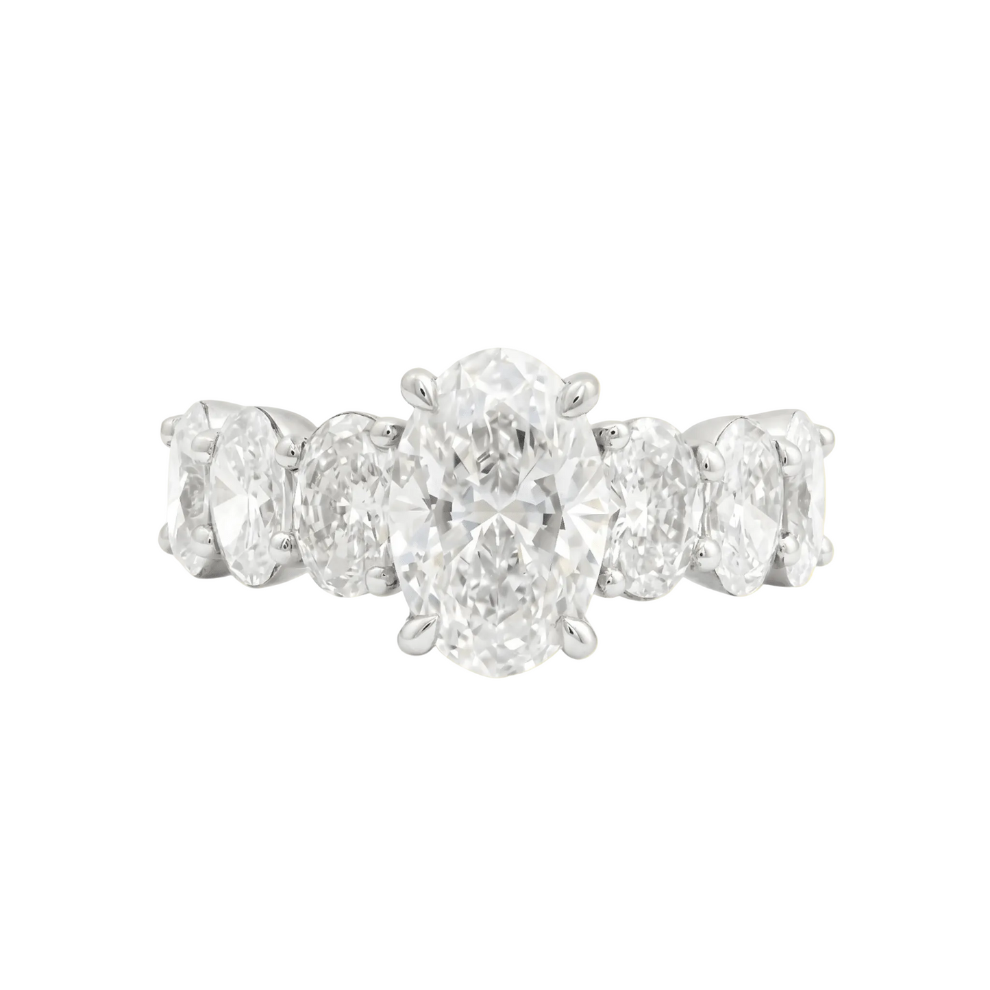 Quintessa Five Stone Oval Diamond Ring - ETERNAL JEWEL