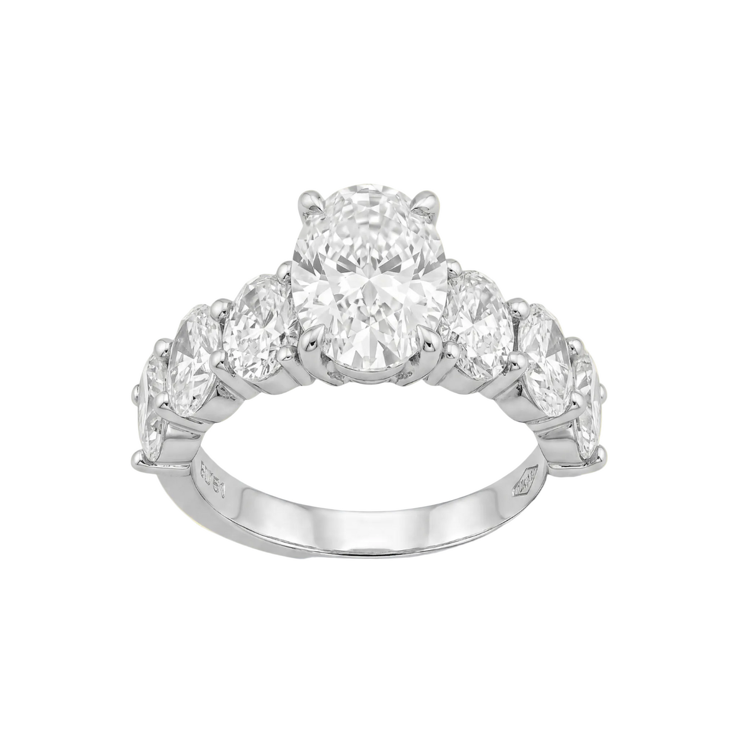 Quintessa Five Stone Oval Diamond Ring - ETERNAL JEWEL