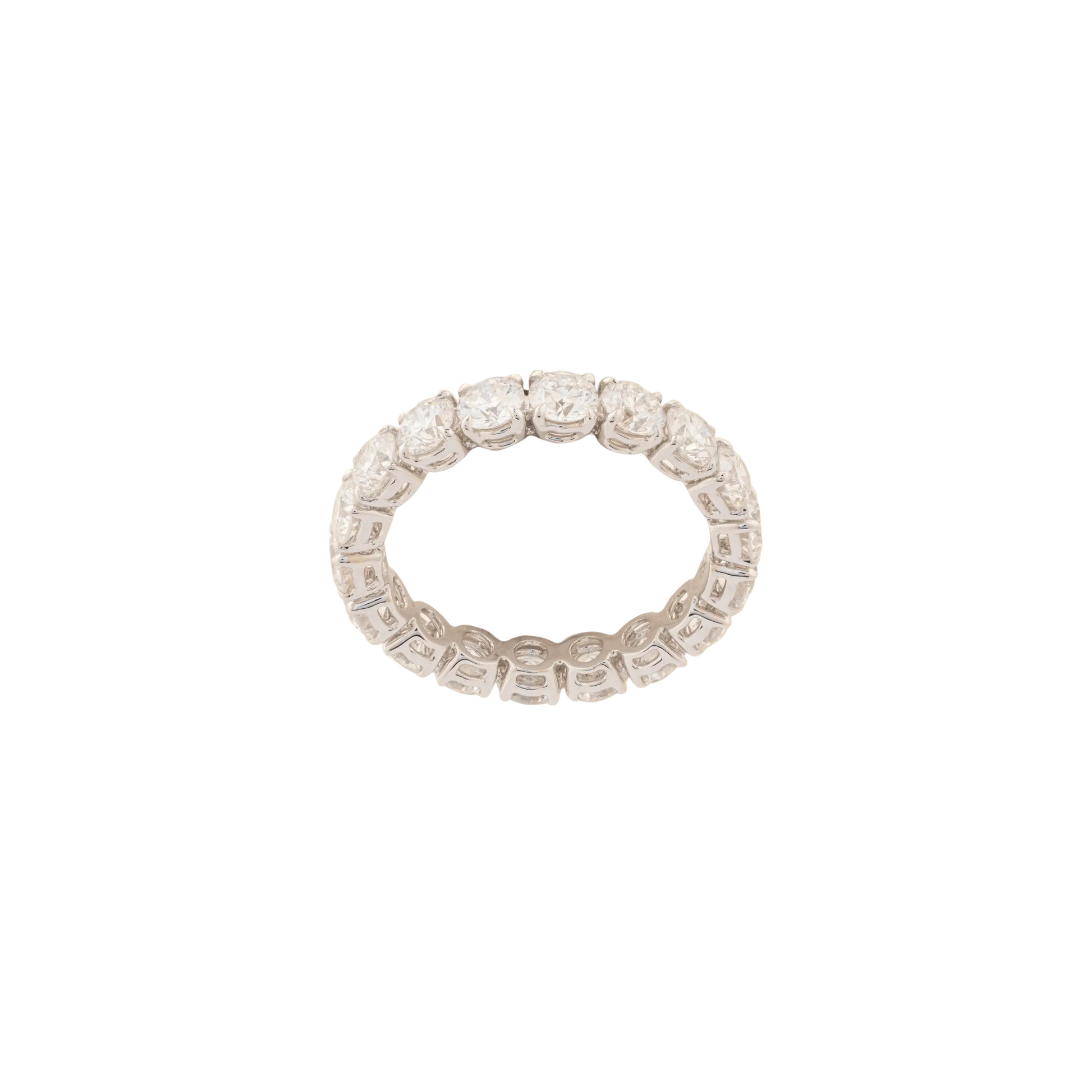 Round Brilliance Diamond Band(Wedding Band/Eternity Ring) - ETERNAL JEWEL