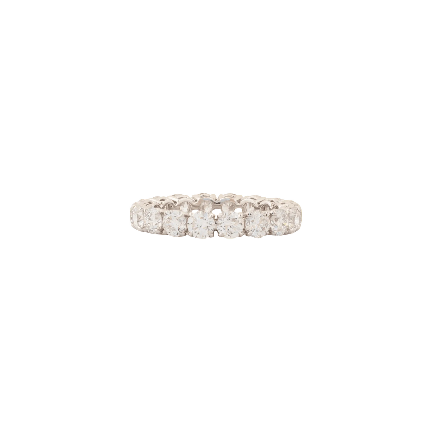 Round Brilliance Diamond Band(Wedding Band/Eternity Ring) - ETERNAL JEWEL