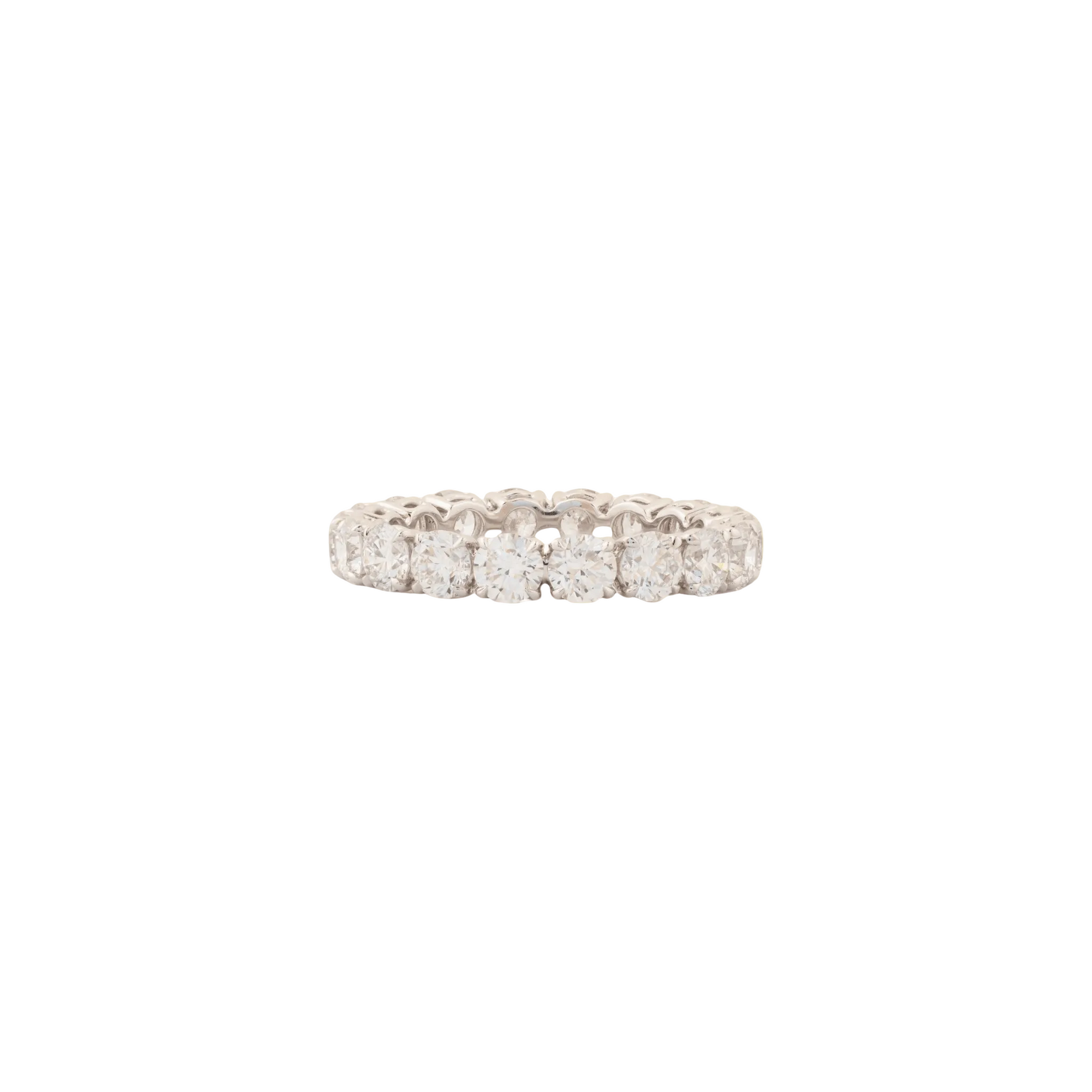 Round Brilliance Diamond Band(Wedding Band/Eternity Ring) - ETERNAL JEWEL