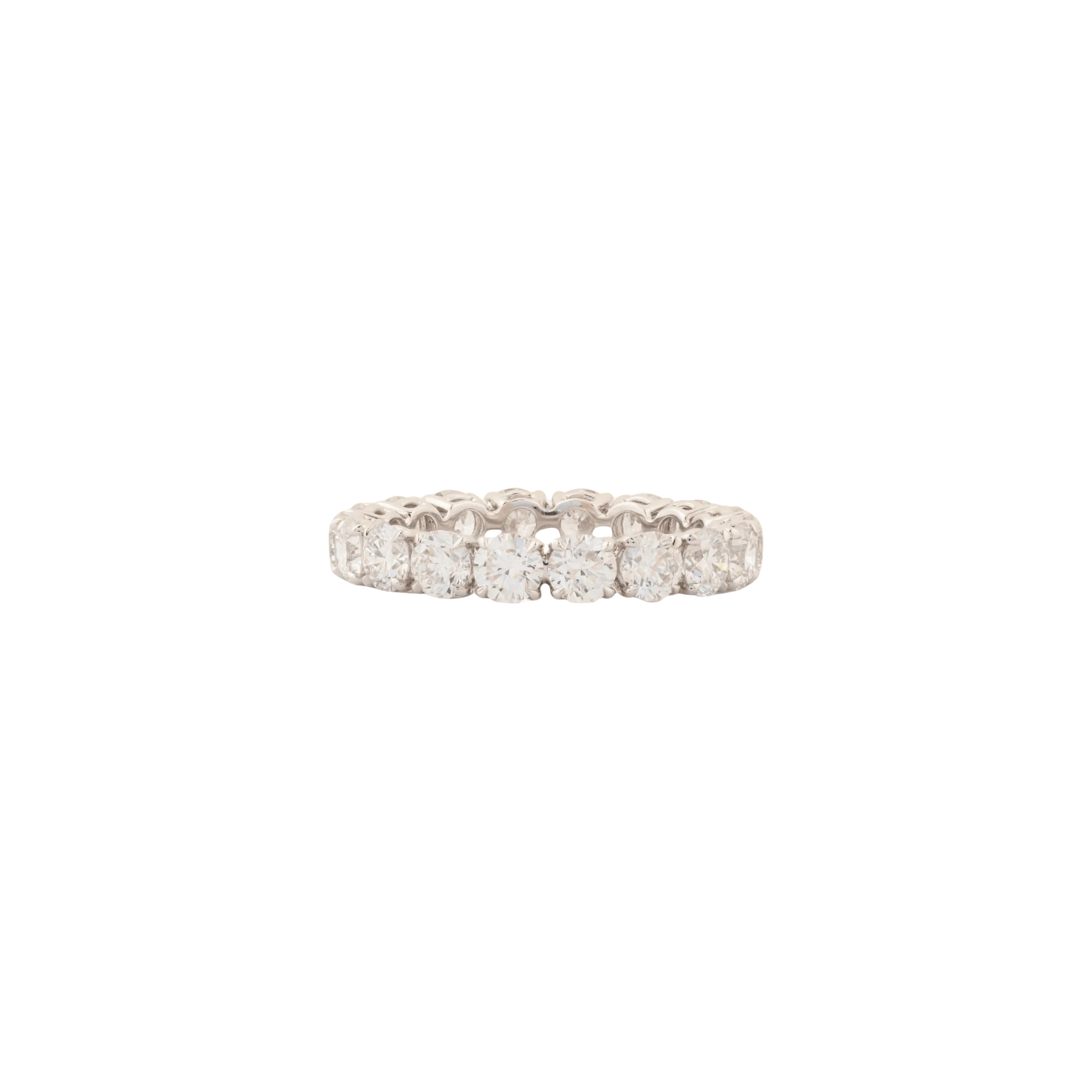 Round Brilliance Diamond Band(Wedding Band/Eternity Ring) - ETERNAL JEWEL