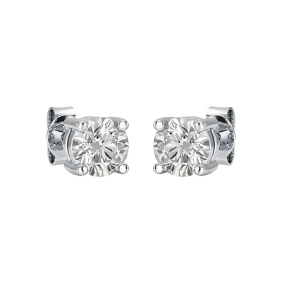 Round Brilliance Diamond Stud Earrings (6 carats) - ETERNAL JEWEL
