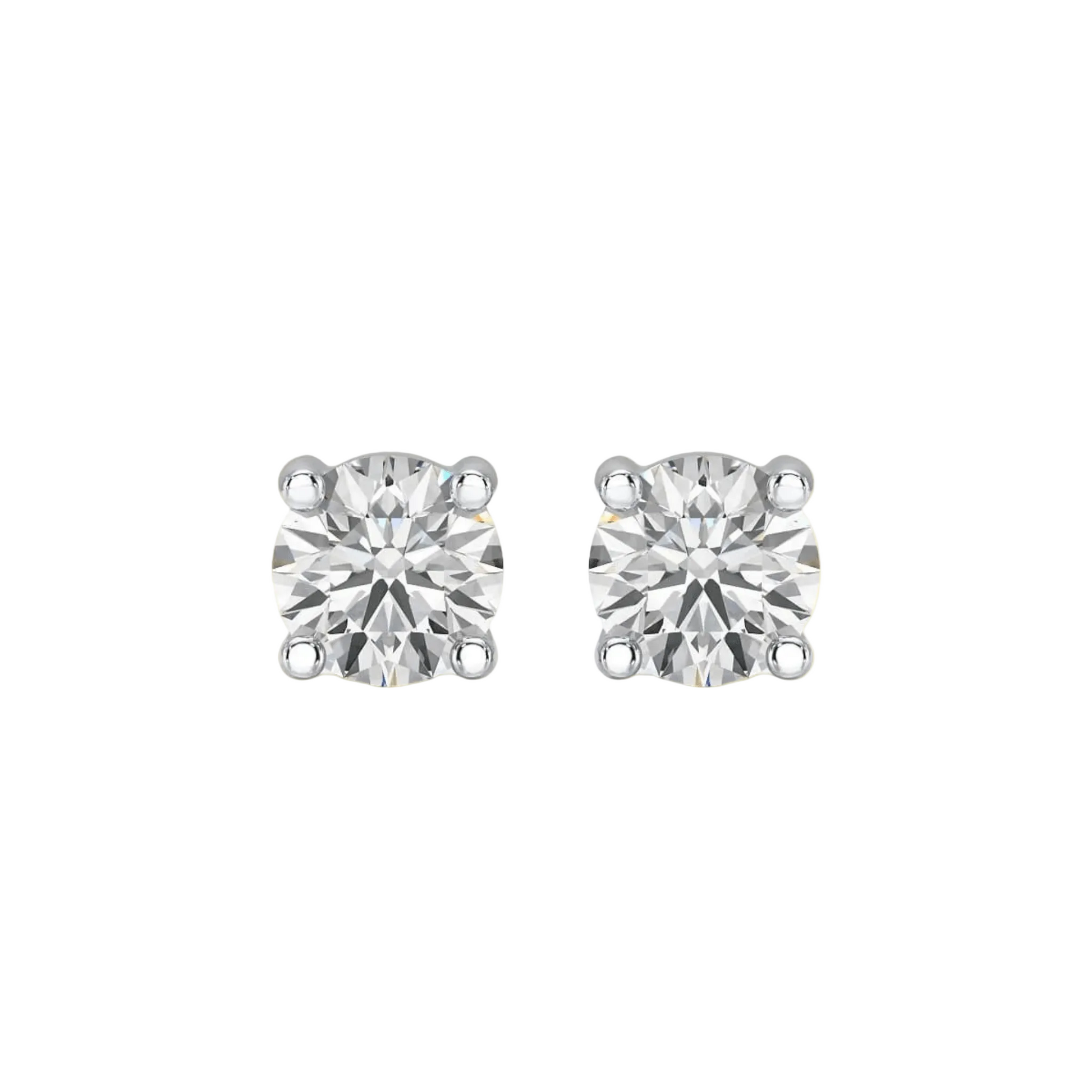 Round Brilliance Diamond Stud Earrings (6 carats) - ETERNAL JEWEL