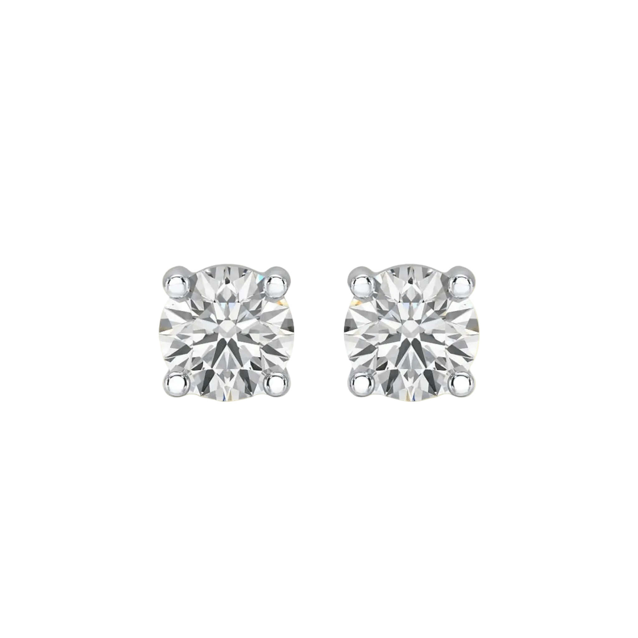 Round Brilliance Diamond Stud Earrings (6 carats) - ETERNAL JEWEL