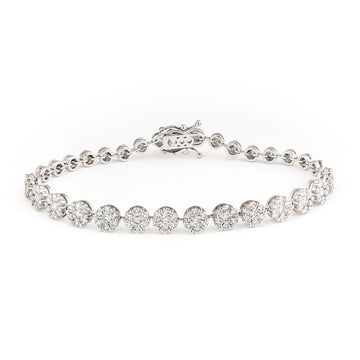 Round Cut Diamond Bracelet - ETERNAL JEWEL