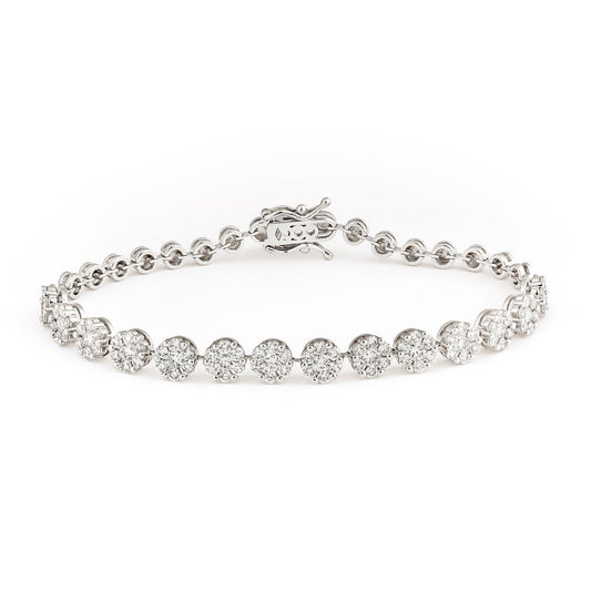 Round Cut Diamond Bracelet - ETERNAL JEWEL