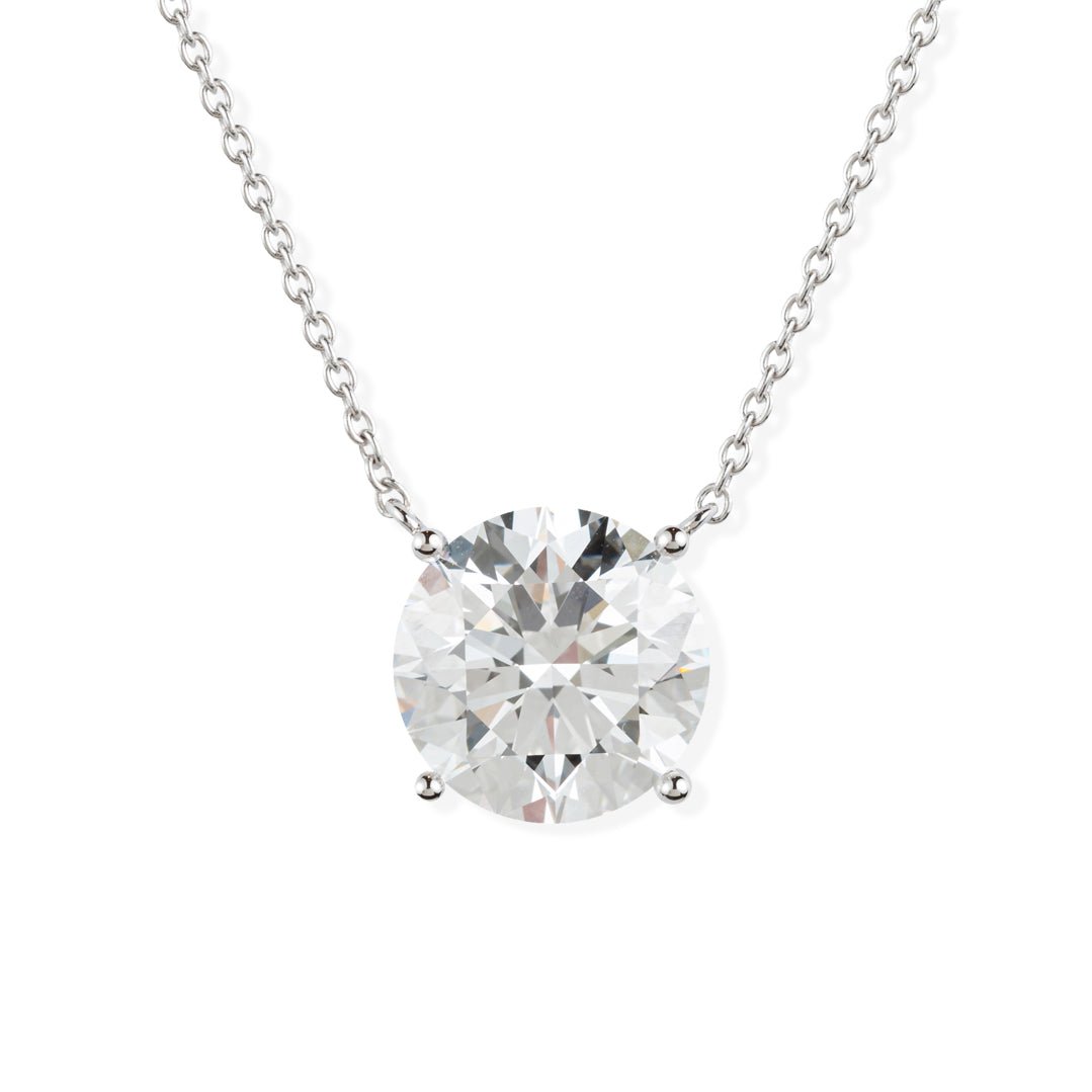 Round Shape Gold & Diamond Necklace - ETERNAL JEWEL
