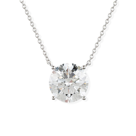 Round Shape Gold & Diamond Necklace - ETERNAL JEWEL