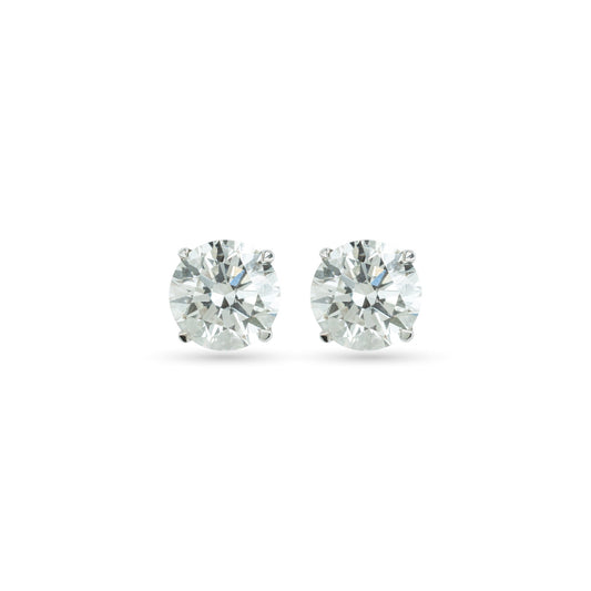 Solitaire Gold & Diamond Earrings - ETERNAL JEWEL