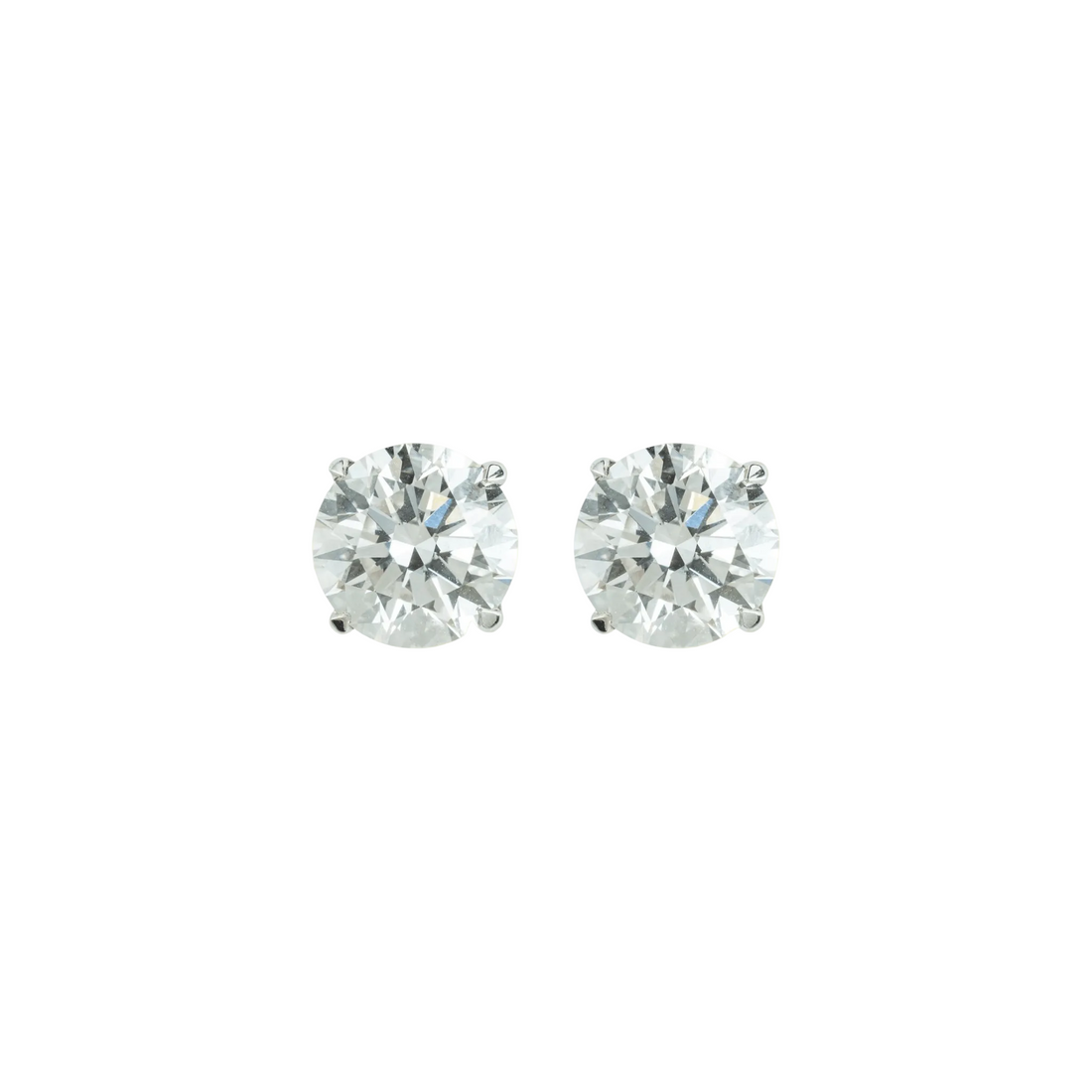 Solitaire Stud Earrings (6 Carats) - ETERNAL JEWEL