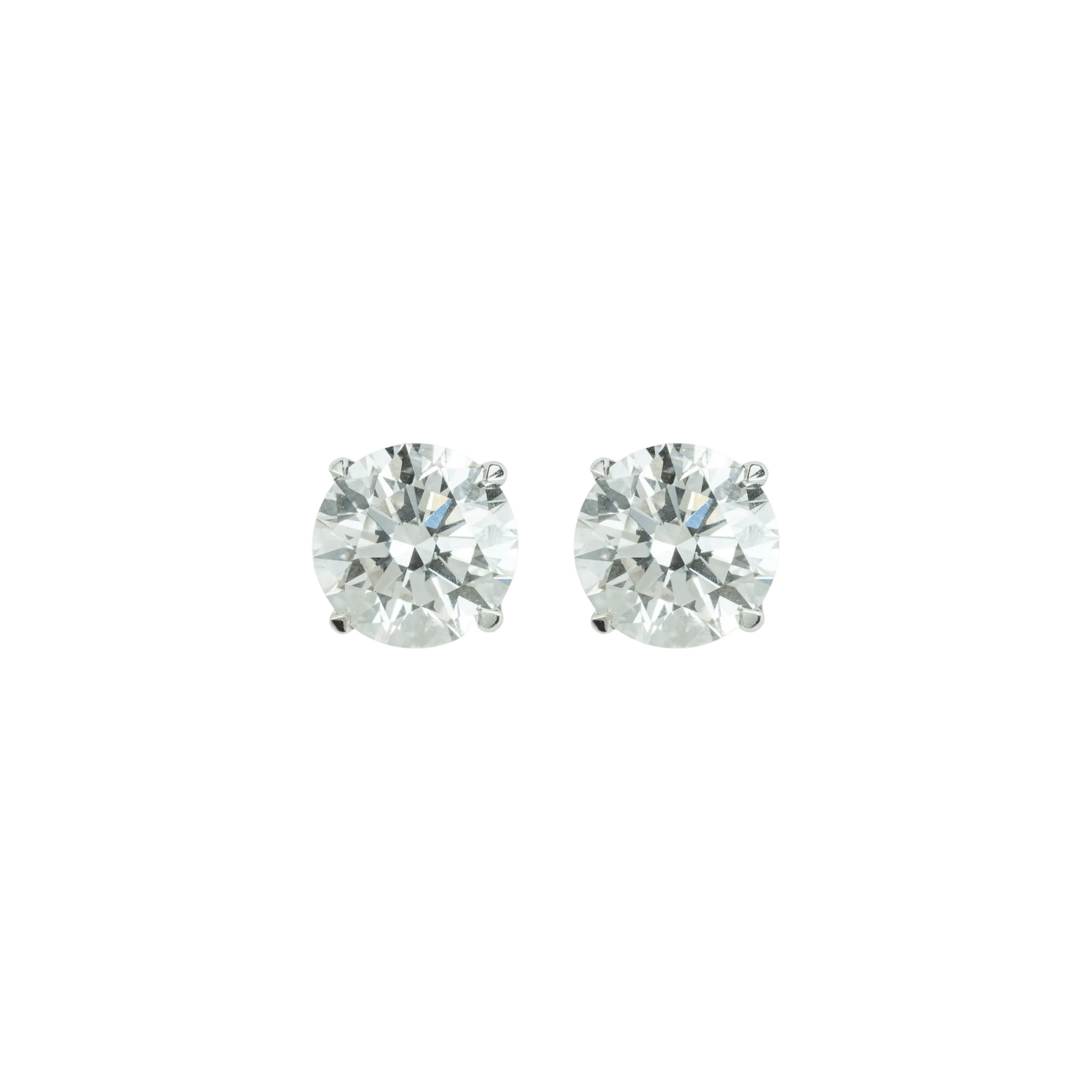 Solitaire Stud Earrings (6 Carats) - ETERNAL JEWEL