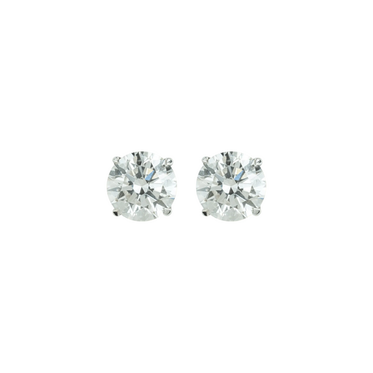 Solitaire Stud Earrings (6 Carats) - ETERNAL JEWEL
