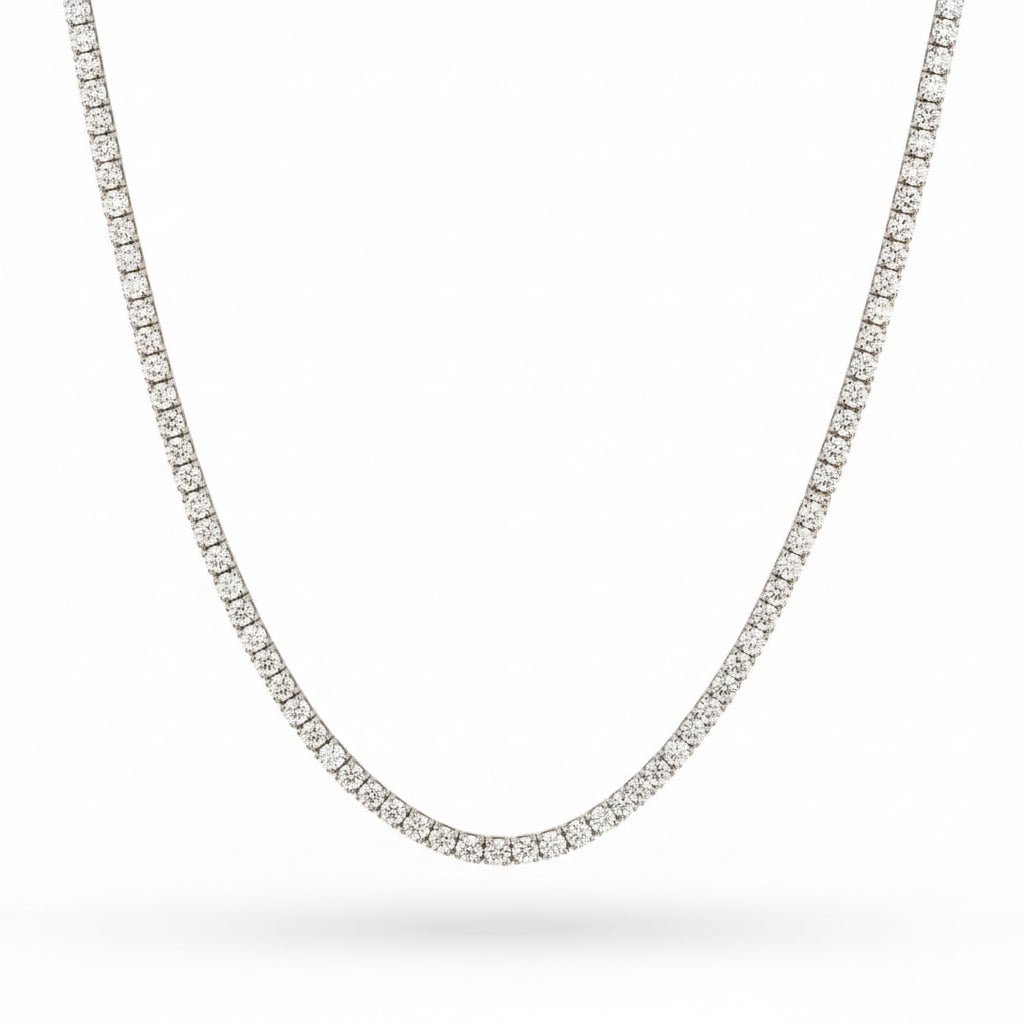 Tennis Necklace ( 10 Carats) - ETERNAL JEWEL