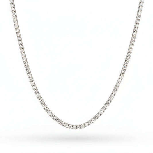 Tennis Necklace ( 10 Carats) - ETERNAL JEWEL