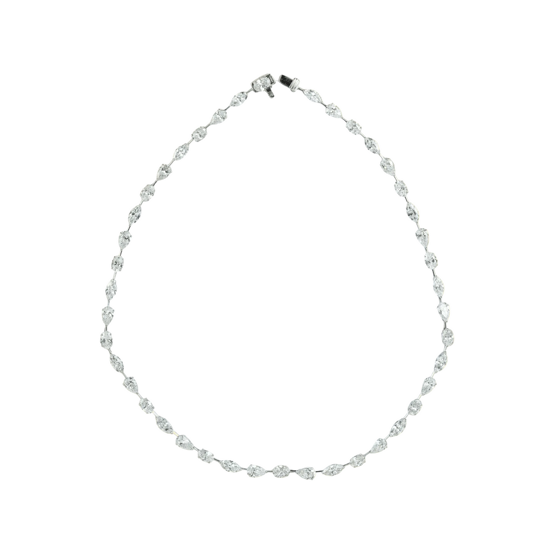 Timeless Cluster Diamond Necklace (Multi - cut 24 Carats) - ETERNAL JEWEL