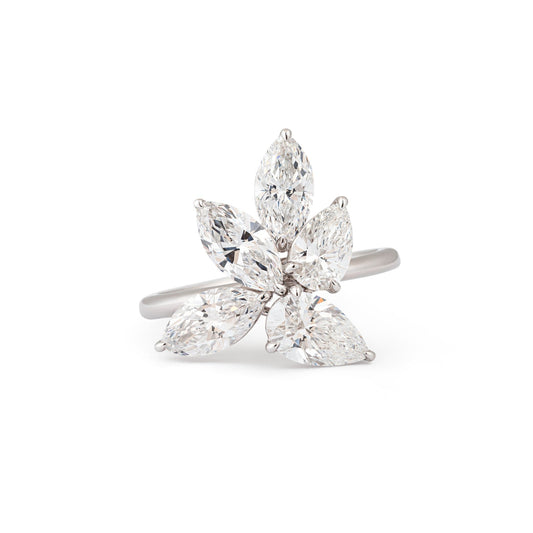 Triple Marquise & Pear Diamond Ring - ETERNAL JEWEL