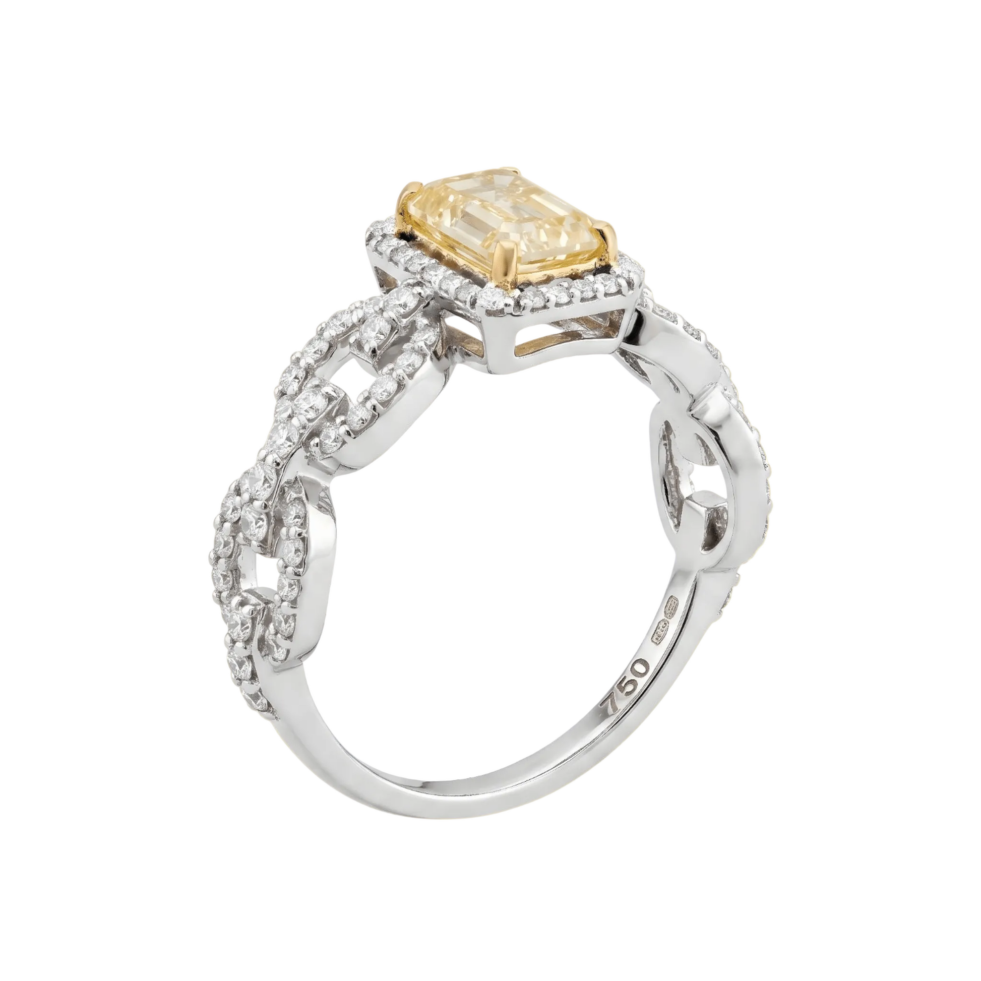 Yellow Diamond Designer Ring - ETERNAL JEWEL