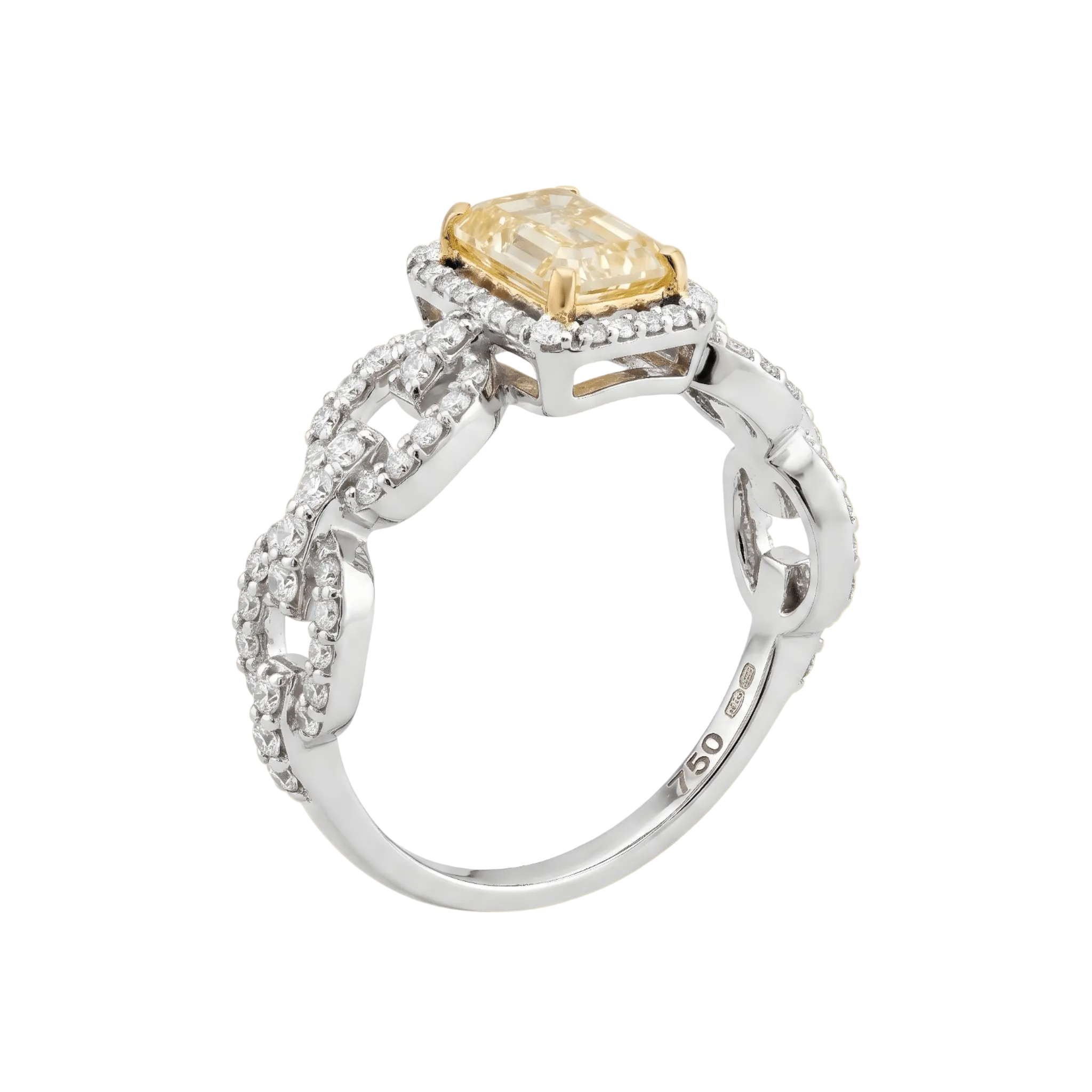 Yellow Diamond Designer Ring - ETERNAL JEWEL