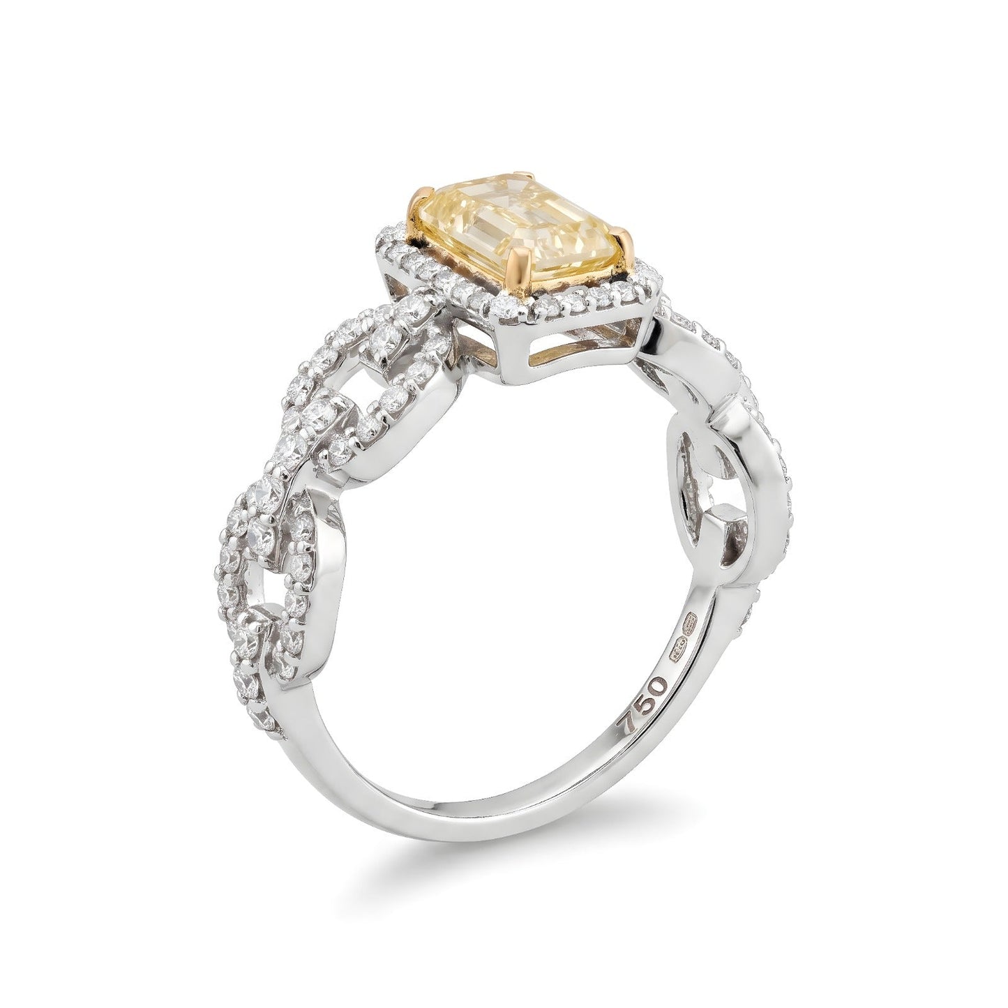 Yellow Diamond Designer Ring - ETERNAL JEWEL