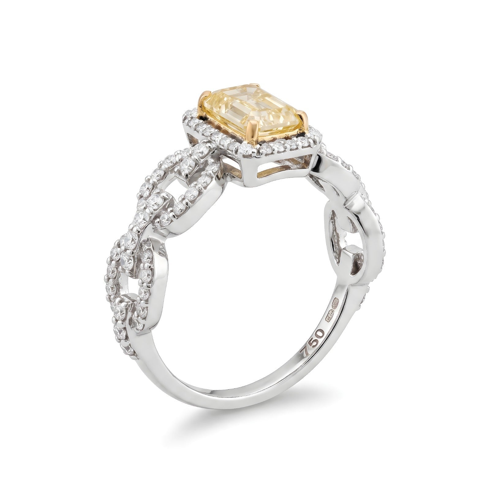Yellow Diamond Designer Ring - ETERNAL JEWEL