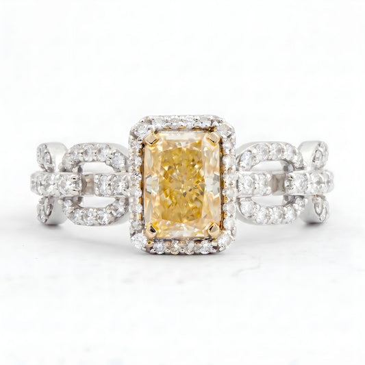 Yellow Diamond Designer Ring - ETERNAL JEWEL