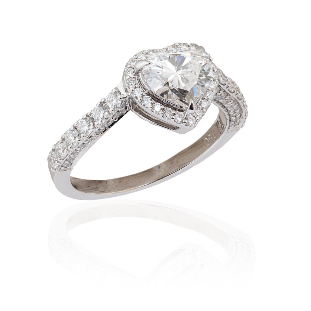 Celebrate love with the our Heart Shape Diamond Ring - ETERNA JEWELS