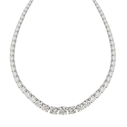 Crafted with precision and care, a dazzling string of diamonds in a classic Riviere style - ETERNA JEWELS